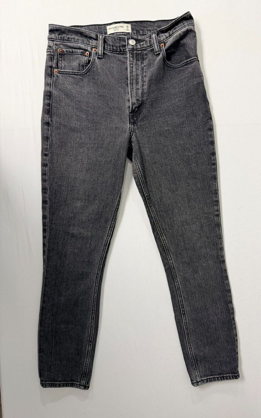 Abercrombie & Fitch Skinny High Rise Jeans Women’s 26 Gray Denim
